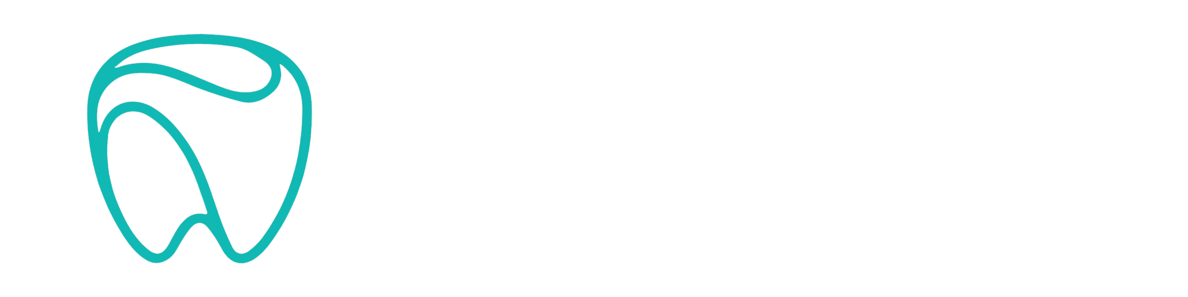 Hampton Smiles Logo Horizontal White
